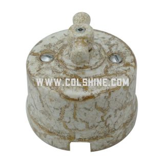 Ceramic rotary light switch