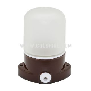 E27 Porcelain lighting fixtures in brown color