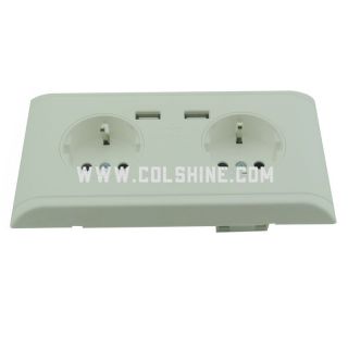 Germany wall socket with usb