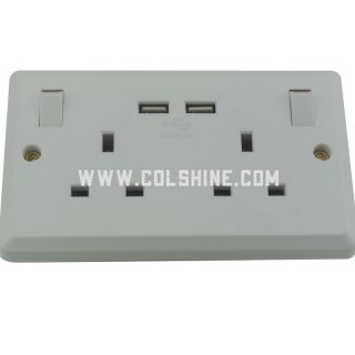 UK USB SOCKET 2.1A