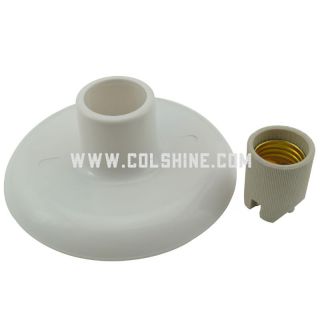 Plastic wall light with porcelain socket E27